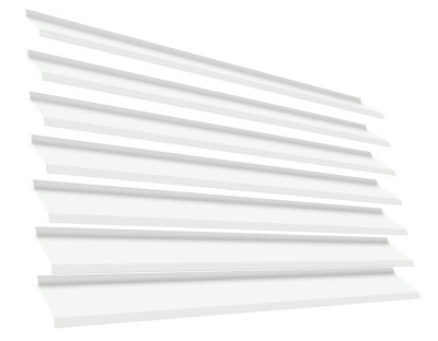 Ламель Жалюзи ЭКО-Z RAL9003 Белый 2-х сторонняя металлическая