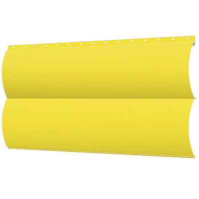 Сайдинг металлический Блок-Хаус под бревно RAL1018 Желтый фото Центр Металлокровли Сайдинг металлический Блок-Хаус под бревно RAL1018 Желтый фото Центр Металлокровли