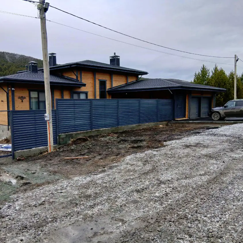 Фото 6 Забор жалюзи ХайТек 7024 МАТТЕ серый графит двусторонний матовый