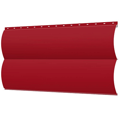 Сайдинг металлический Блок-Хаус под бревно RAL3003 Рубин фото Центр Металлокровли Сайдинг металлический Блок-Хаус под бревно RAL3003 Рубин фото Центр Металлокровли