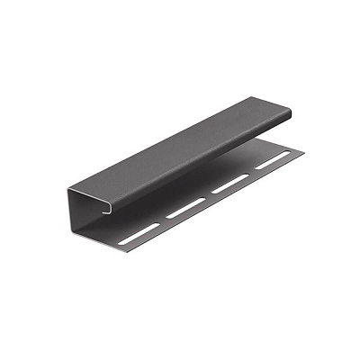 J-профиль (3,05) Графит Дёке (66 шт./уп.) фото Центр Металлокровли J-профиль (3,05) Графит Дёке (66 шт./уп.) фото Центр Металлокровли