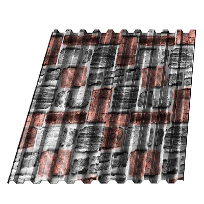 Профнастил С-21 под Кирпич Зольный 0.45 мм Printech Корея