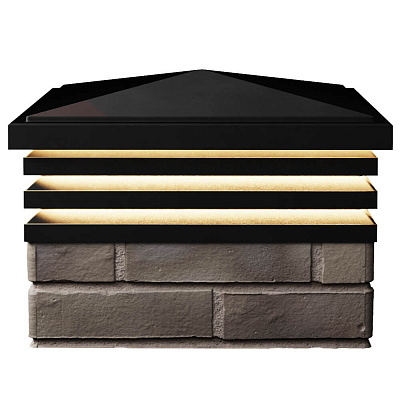 Колпак Бона на 1.5 кирпича Черный с подсветкой 1 Колпак Бона на 1.5 кирпича Черный с подсветкой 1