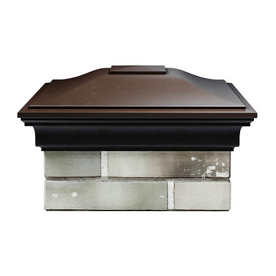 Колпак на столб забора MONBLAN Коричневый 1,5х1,5 еврокирпича размер под посадку 355х355мм Колпак на столб забора MONBLAN Коричневый 1,5х1,5 еврокирпича размер под посадку 355х355мм