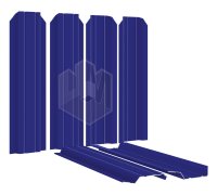 Штакетник (евроштакетник) Узкий 85мм RAL 5002 Синий ультрамарин 2-х сторонний для забора