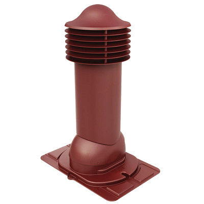 Труба вентиляционная VIOTTO d150мм h650мм с универсальным проходным элементом RAL3005 красное вино утепленная Труба вентиляционная VIOTTO d150мм h650мм с универсальным проходным элементом RAL3005 красное вино утепленная