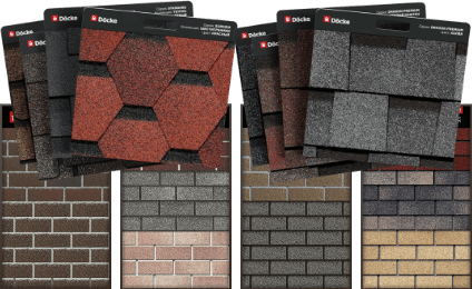 Гибкая черепица, фасадная плитка Гибкая черепица, фасадная плитка