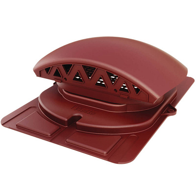 Вентилятор подкровельного пространства с универсальным проходным элементом RAL 3005 красное вино Вентилятор подкровельного пространства с универсальным проходным элементом RAL 3005 красное вино