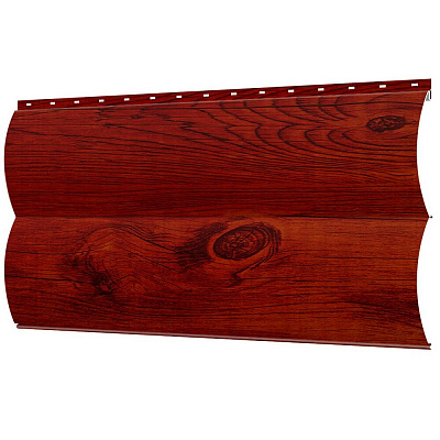 Сайдинг металлический Блок-Хаус под бревно Каштан Красный Printech Корея фото Центр Металлокровли Сайдинг металлический Блок-Хаус под бревно Каштан Красный Printech Корея фото Центр Металлокровли