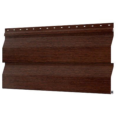 Сайдинг металлический (металлосайдинг) Корабельная доска Printech под дерево Дуб Мореный для фасада дома