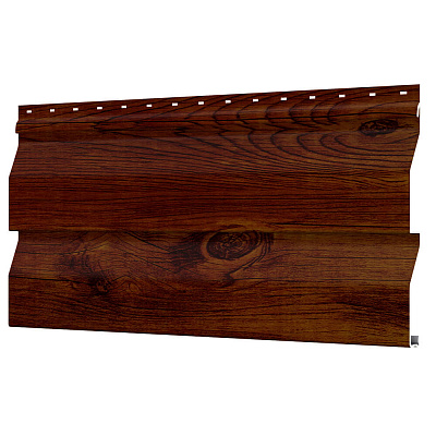 Сайдинг металлический (металлосайдинг) Корабельная доска Printech под дерево Каштан