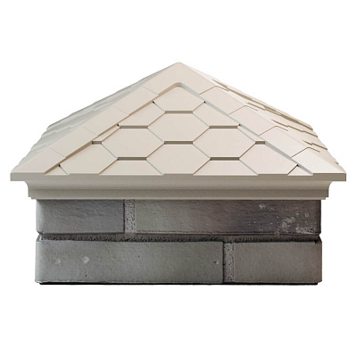 Колпак на столб забора EVEREST Бежевый 1,5х1,5 кирпича под черепицу фото 1 Колпак на столб забора EVEREST Бежевый 1,5х1,5 кирпича под черепицу фото 1