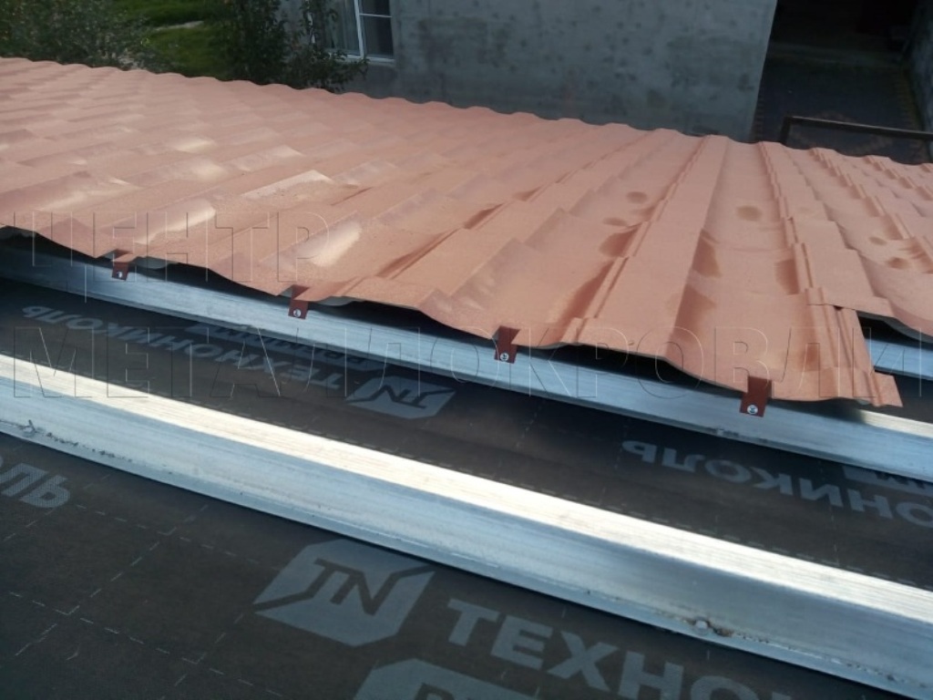 Металлочерепица Геркулес 8004 терракотовый Стальной Бархат от Центра Металлокровли в Уфе