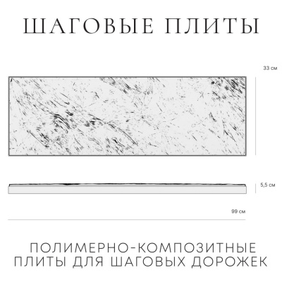 Чертеж размеры шаговых плит STONE полимернопесчаных Чертеж размеры шаговых плит STONE полимернопесчаных