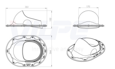 732568 Проходной элемент CLASSIC (красный) чертеж 732568 Проходной элемент CLASSIC (красный) чертеж