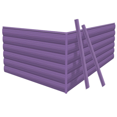 Фото сайдинга металлического (металлосайдинга) царьсайдинга Бревно Рубленое 4Д RAL4005 Сиреневый для фасада дома Фото сайдинга металлического (металлосайдинга) царьсайдинга Бревно Рубленое 4Д RAL4005 Сиреневый для фасада дома