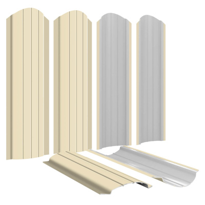 Штакетник Полукруглый RAL 1015 Слоновая Кость для забора Штакетник Полукруглый RAL 1015 Слоновая Кость для забора