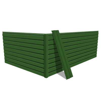 Фото сайдинга металлического (металлосайдинга) Корабельная доска RAL6002 Зеленый лист для фасада дома Фото сайдинга металлического (металлосайдинга) Корабельная доска RAL6002 Зеленый лист для фасада дома