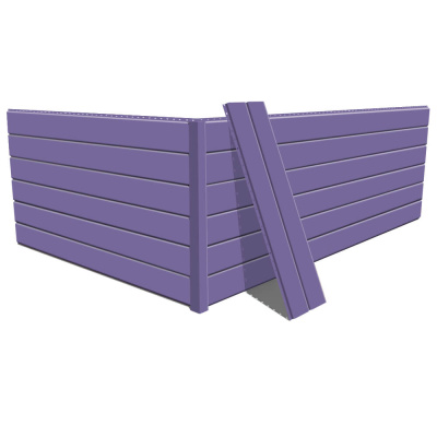 Фото сайдинга металлического (металлосайдинга) Евро-Брус под брус RAL4005 Сиреневый для фасада дома Фото сайдинга металлического (металлосайдинга) Евро-Брус под брус RAL4005 Сиреневый для фасада дома