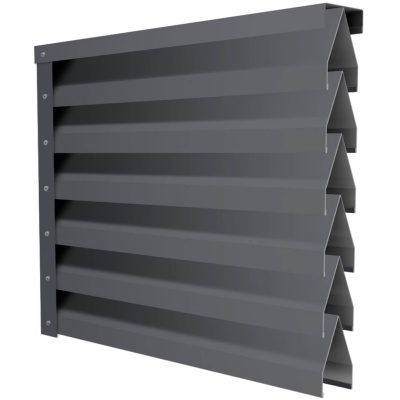 Ламель Реснички RAL7024 Серый Графит двустороннего забора