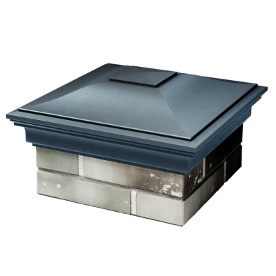 Колпак на столб забора MONBLAN Темно-Серый 1,5х1,5 кирпича размер под посадку 385х385мм фото 2 Колпак на столб забора MONBLAN Темно-Серый 1,5х1,5 кирпича размер под посадку 385х385мм фото 2