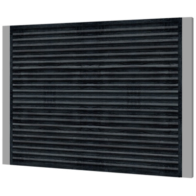 Забор жалюзи ЭКО-Z Черное Дерево 3D Принтек двусторонний на металлических столбах Забор жалюзи ЭКО-Z Черное Дерево 3D Принтек двусторонний на металлических столбах