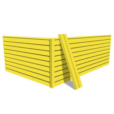 Фото сайдинга металлического (металлосайдинга) Корабельная доска RAL1018 Желтый для фасада дома Фото сайдинга металлического (металлосайдинга) Корабельная доска RAL1018 Желтый для фасада дома