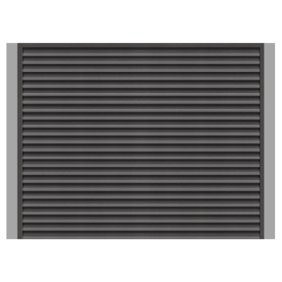 Забор жалюзи ЭКО-Z RAL 8019-8019 МАТТЕ Темный Шоколад матовый двусторонний с металлическими столбами