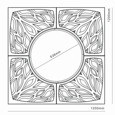 Приствольная решетка КРУСТ размеры чертеж Приствольная решетка КРУСТ размеры чертеж