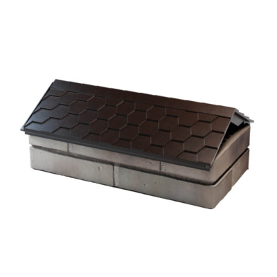 Парапет ZKING EVEREST Коричневый 300х510х110мм с посадкой на 1 кирпич (200,225,250мм) фото 2 Парапет ZKING EVEREST Коричневый 300х510х110мм с посадкой на 1 кирпич (200,225,250мм) фото 2