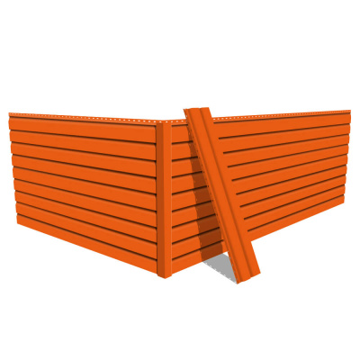 Фото сайдинга металлического (металлосайдинга) Корабельная доска RAL2004 Оранжевый Апельсин для фасада дома Фото сайдинга металлического (металлосайдинга) Корабельная доска RAL2004 Оранжевый Апельсин для фасада дома