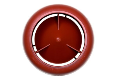 731158 Колпак для трубы VILPE д.110 (красный) вид сверху 731158 Колпак для трубы VILPE д.110 (красный) вид сверху