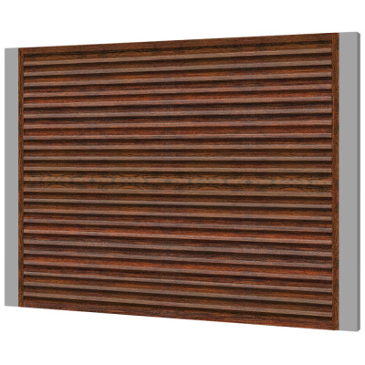 Забор жалюзи ЭКО-Z Античное Дерево 3D Принтек двусторонний на металлических столбах Забор жалюзи ЭКО-Z Античное Дерево 3D Принтек двусторонний на металлических столбах