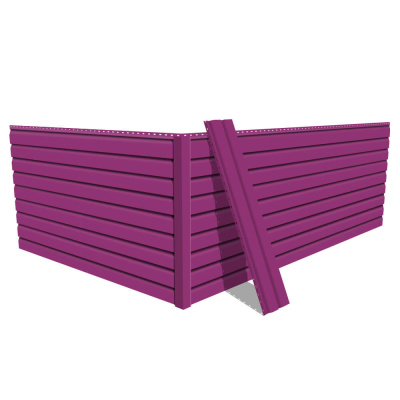 Фото сайдинга металлического (металлосайдинга) Корабельная доска RAL4006 Пурпурный для фасада дома Фото сайдинга металлического (металлосайдинга) Корабельная доска RAL4006 Пурпурный для фасада дома