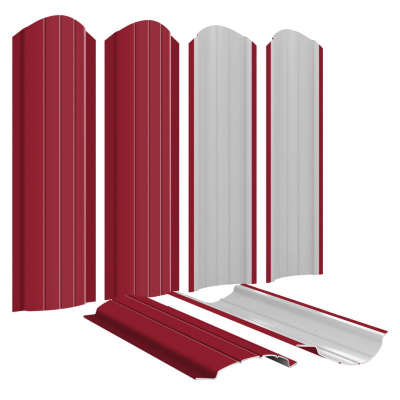 Штакетник Полукруглый RAL 3003 Рубин для забора Штакетник Полукруглый RAL 3003 Рубин для забора