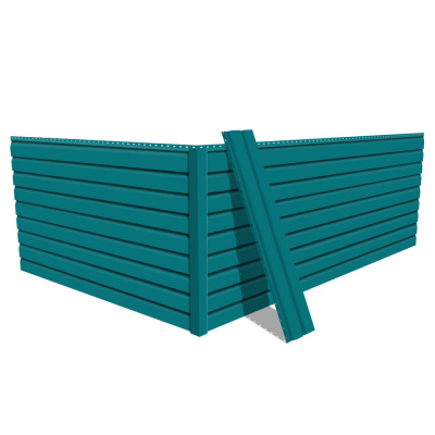 Фото сайдинга металлического (металлосайдинга) Корабельная доска RAL5021 Морская волна для фасада дома Фото сайдинга металлического (металлосайдинга) Корабельная доска RAL5021 Морская волна для фасада дома