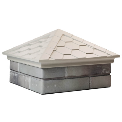 Колпак на столб забора EVEREST Бежевый 1,5х1,5 кирпича под черепицу фото 4 Колпак на столб забора EVEREST Бежевый 1,5х1,5 кирпича под черепицу фото 4