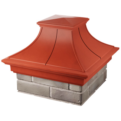 Колпак на столб забора MONBLAN PREMIUM Красный 1,5х1,5 кирпича 4 Колпак на столб забора MONBLAN PREMIUM Красный 1,5х1,5 кирпича 4