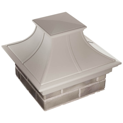 Колпак на столб забора MONBLAN PREMIUM Бежевый 1,5х1,5 кирпича 3 Колпак на столб забора MONBLAN PREMIUM Бежевый 1,5х1,5 кирпича 3