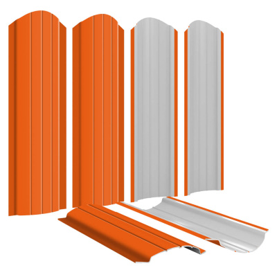 Штакетник Полукруглый RAL 2004 Апельсин для забора Штакетник Полукруглый RAL 2004 Апельсин для забора