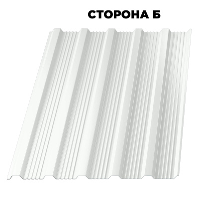 Профнастил НС-21 RAL9003/9003 Белый 0,45мм двусторонний