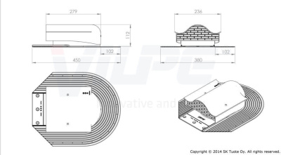 80138 Кровельный вентиль HUOPA -KTV (красный) чертеж 80138 Кровельный вентиль HUOPA -KTV (красный) чертеж