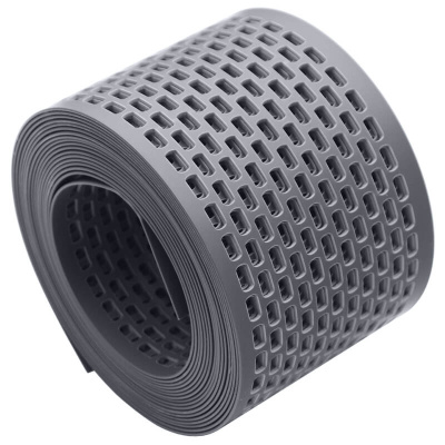 Вентиляционная ПВХ лента карниза СЕРАЯ фото Вентиляционная ПВХ лента карниза СЕРАЯ фото