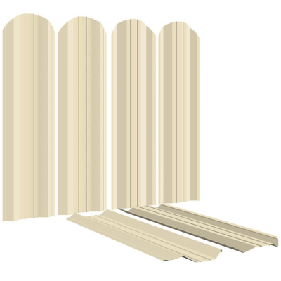 Штакетник (евроштакетник) ЭКО-М 95мм RAL1015 Слоновая Кость 2-х сторонний для забора Штакетник (евроштакетник) ЭКО-М 95мм RAL1015 Слоновая Кость 2-х сторонний для забора