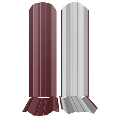 Штакетник металлический ЭКО М-образный 95мм RAL3005 Красное вино Стальной бархат фото профиля Штакетник металлический ЭКО М-образный 95мм RAL3005 Красное вино Стальной бархат фото профиля