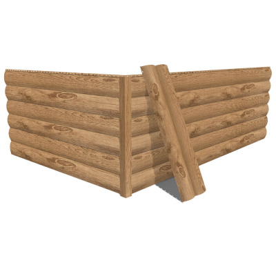 Фото сайдинга металлического (металлосайдинга) Блок-Хаус под бревно с покрытием Printech (Корея) Светлое Дерево для фасада дома Фото сайдинга металлического (металлосайдинга) Блок-Хаус под бревно с покрытием Printech (Корея) Светлое Дерево для фасада дома