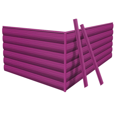 Фото сайдинга металлического (металлосайдинга) царьсайдинга Бревно Рубленое 4Д RAL4006 Пурпурный для фасада дома Фото сайдинга металлического (металлосайдинга) царьсайдинга Бревно Рубленое 4Д RAL4006 Пурпурный для фасада дома